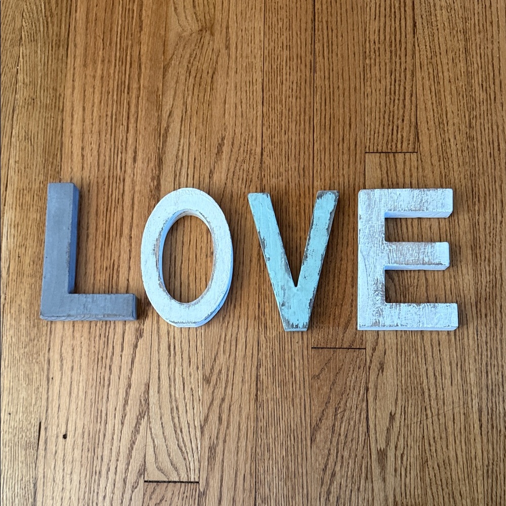 Wooden LOVE Letters Decor